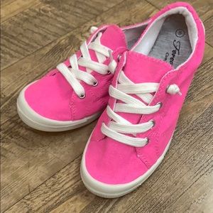 NWOT Hot Pink Slip On Shoes